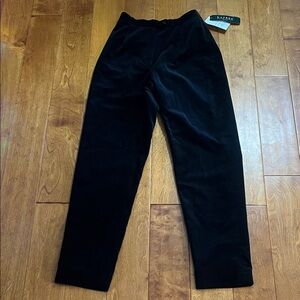 Vintage Lauren Ralph Lauren Black Velvet Pants Y2K 90’s Straight Tapered Classic